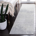 SAFAVIEH Brentwood Collection Runner Rug - 2 x 10, Ivory & Grey, Modern Abstract Design, Non-Shedding & Easy Care, Ideal for H