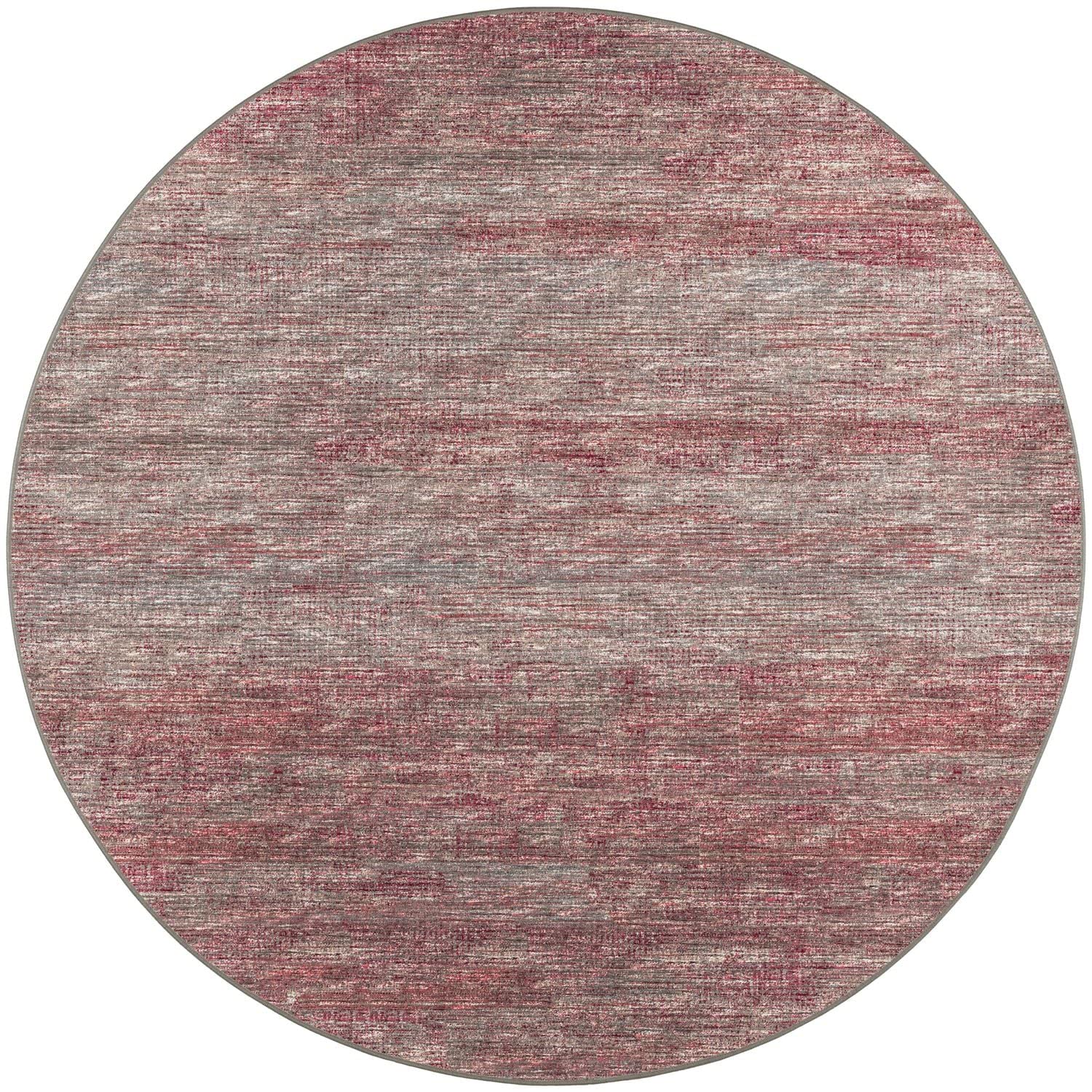 Ciara Cr1 Red Transitional Rug Round 6' X 6'