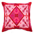 Indigenous Handicrafts Multicolor Cotton Embroidered Cushion Cover (41X41 Cm)