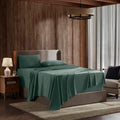 Nestl Sheet Sets - 4 Piece Extra Soft, Breathable And Cooling, Deep Pocket, Hotel Luxury, Forest Green Sheets For Full Xl Size M