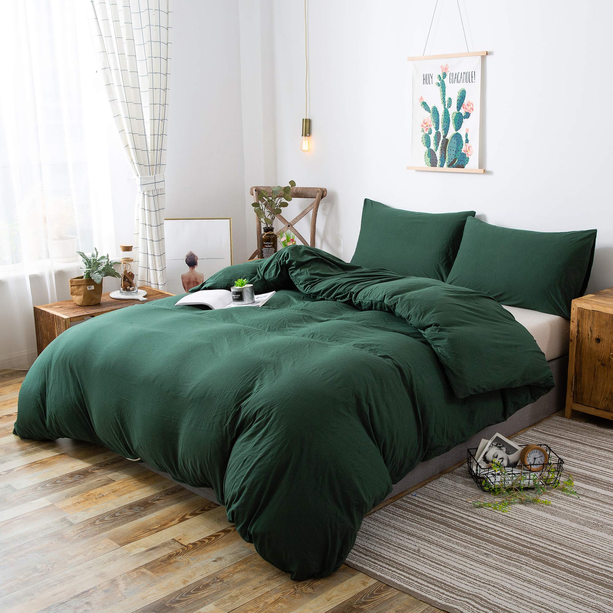 Household 4Pcs 100% Jersey Cotton Pillowcase Queen Size 20 * 30 -Light Weight, Comfortable, Super Soft Pillow Case With Envelope