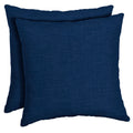 Arden Selections Outdoor Toss Pillow, Set Of 2, 16 X 16, Rain-Proof, Fade Resistant 16 X 16, Sapphire Blue Leala