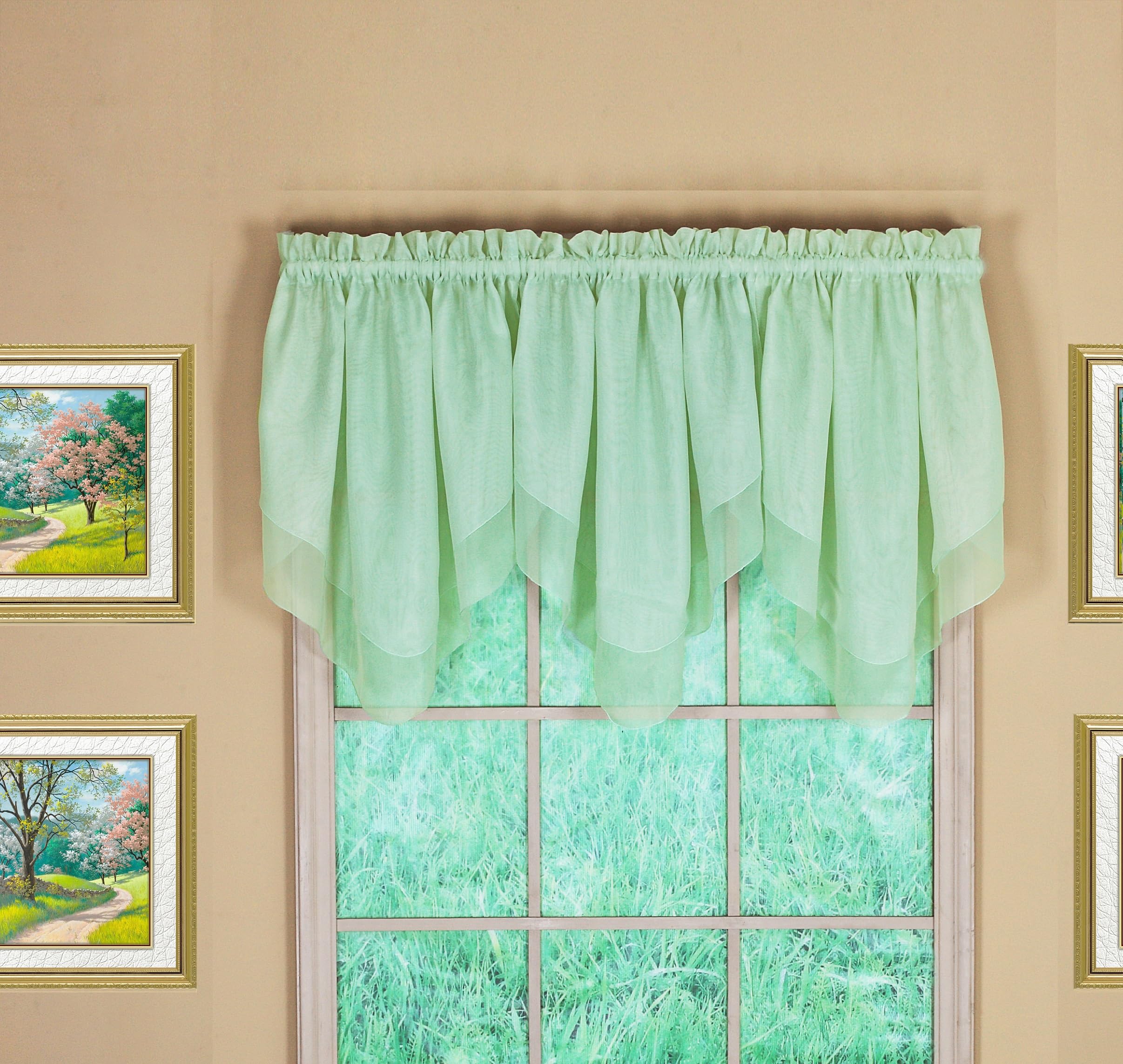 Today'S Curtain Emelia Original Voile Ascot 25', Sage, 40' W X 25' L