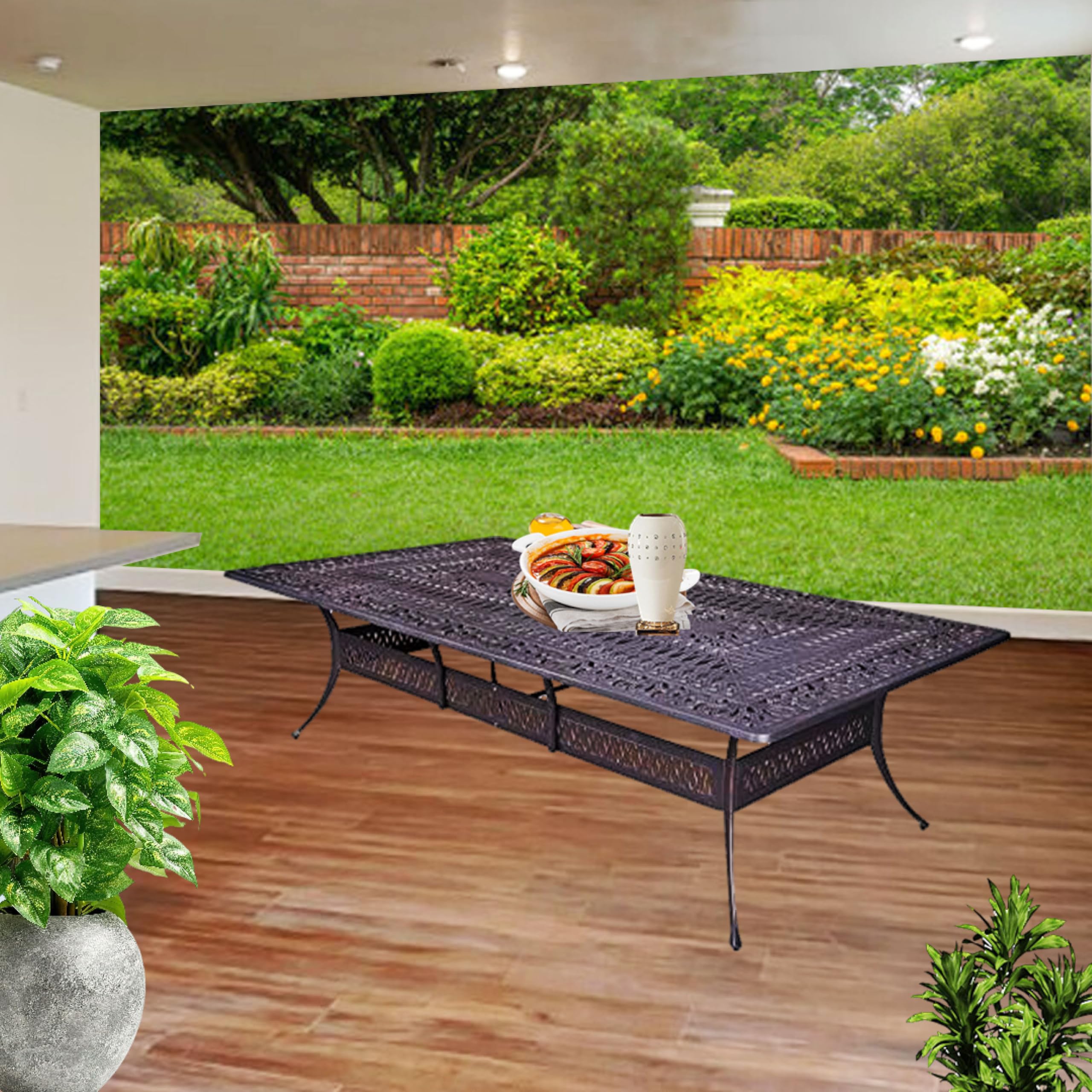 Patio Athens 60 X 108’’ Rectangle Dining Table For Your Dining Room