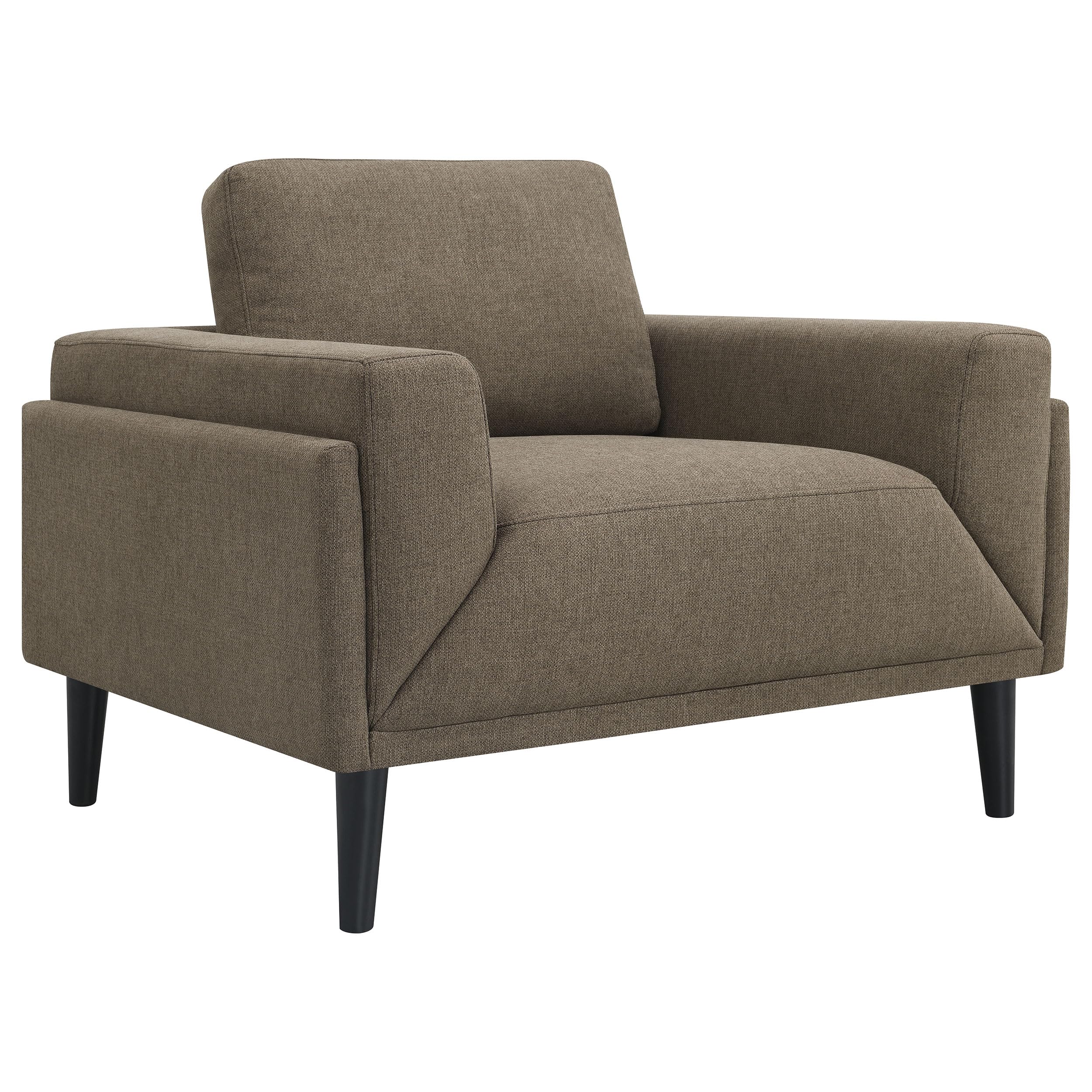 Coaster Home Furnishings Rilynn Upholstered Track Arms Chair Brown