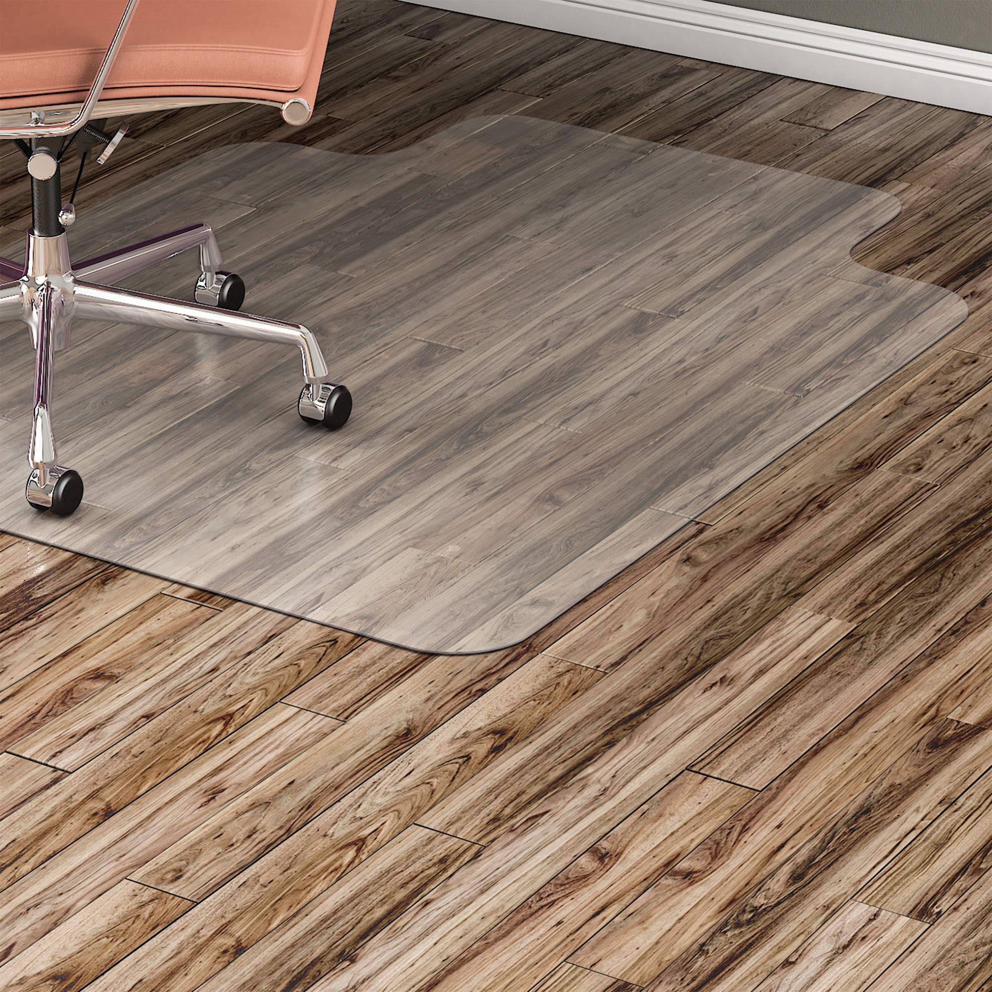 Llr82826 - Lorell Nonstudded Design Hardwood Surface Chairmat