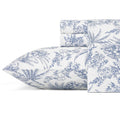Tommy Bahama - King Sheets, Cotton Percale Bedding Set, Crisp & Cool, Stylish Home Decor (Pen And Ink Palm Blue, King)(Ushsa0103