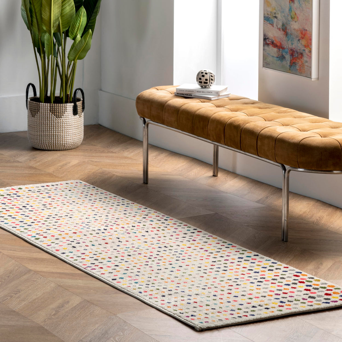 nuLOOM Dorie Polka Dot Runner Rug, 2' 5'' x 8', Multi