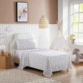 Eddie Bauer Kids - Full Size Sheets, Stain Resistant Kids Bedding, Ideal For Toddler Bedding Set (Sunnyvale Rainbow White, Full)
