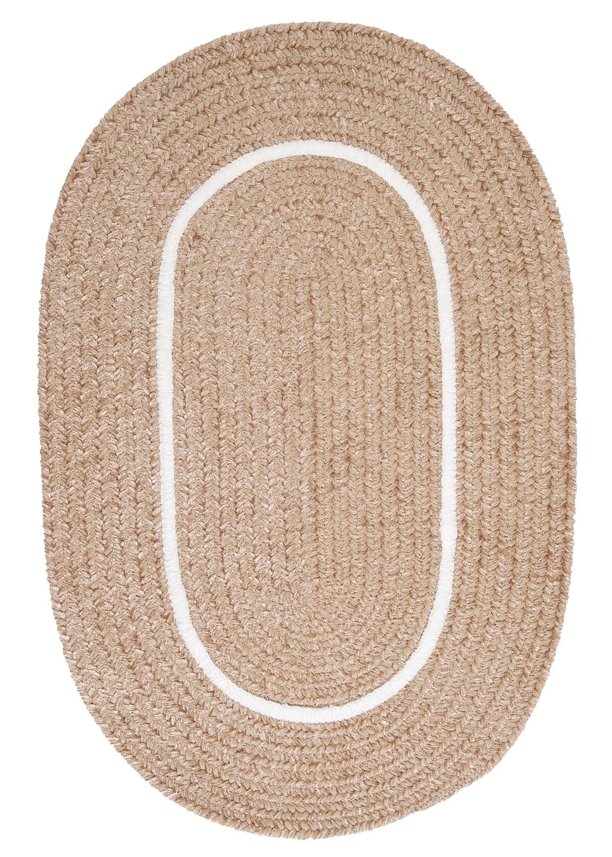 Silhouette Round Rug, 12-Feet, Sand