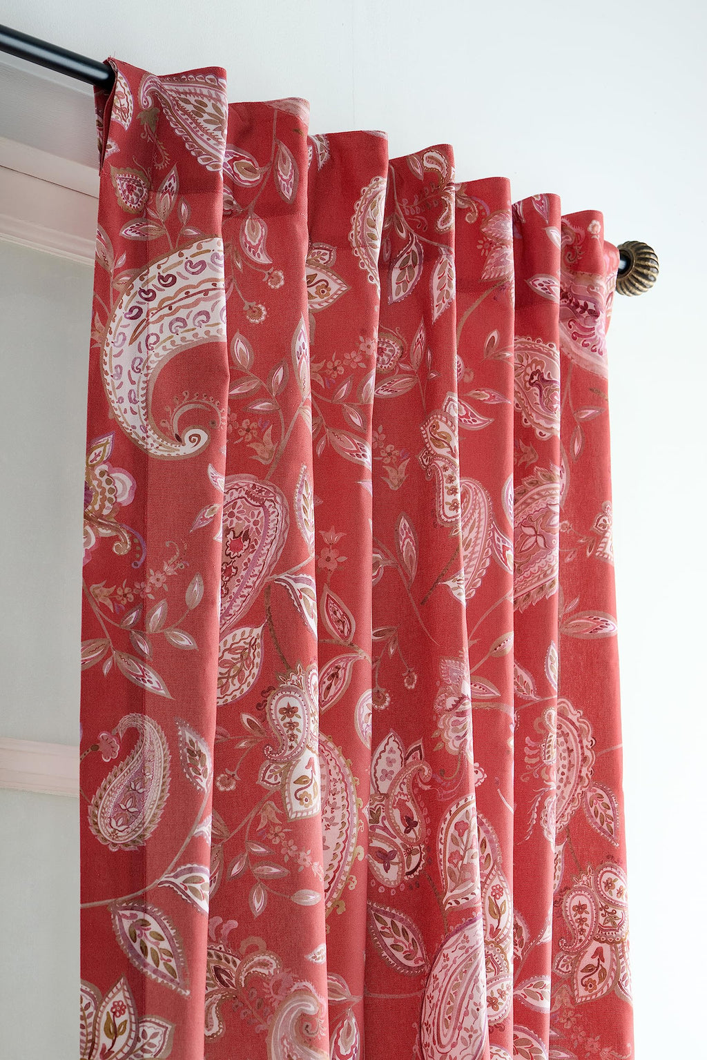 Maison D' Hermine Tailored Curtain 100% Cotton One Panel 50''X108'' Curtains, Easy Hanging With A Rod Pocket & Loop For Living R