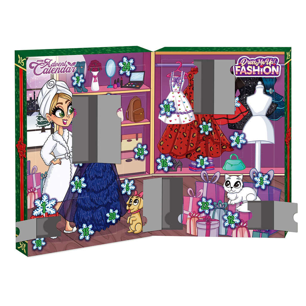 Joyin 2021 Girls Chrismas Advent Calendar 24 Days Countdown To Calendar Girls Doll Accessories Collection Toys With Doll Dress U