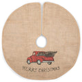 The Country House Collection Red Truck 24 Burlap Tree Skirt