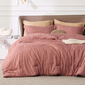 Bedsure California King Comforter Set - Pink Clay Comforter Cal King Size, Soft Cationic Dyed Bedding Set For All Seasons, 3 Pie