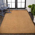 JONATHAN Y CHG100A-6 Peater Classic Casual Commerical Natural Coir Light Brown 6 ft. x 9 ft. Doormat for Entrance, Front Door, E