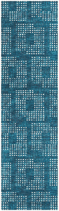 Addison Rugs Eleanor Aer31 Blue 2'3" X 7'6" Indoor Outdoor Hallway Runner Rug, Easy Clean, Machine Washable, Non Shedding, Kitchen Area Carpet For Bathroom, Patio, Laundry And Bedroom Rug