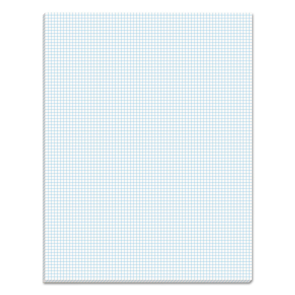 Tops Quadrille Pad, Gum-Top, 8-1/2 X 11 Inches, Quad Rule , White Paper, 50 Sheets Per Pad (33081)