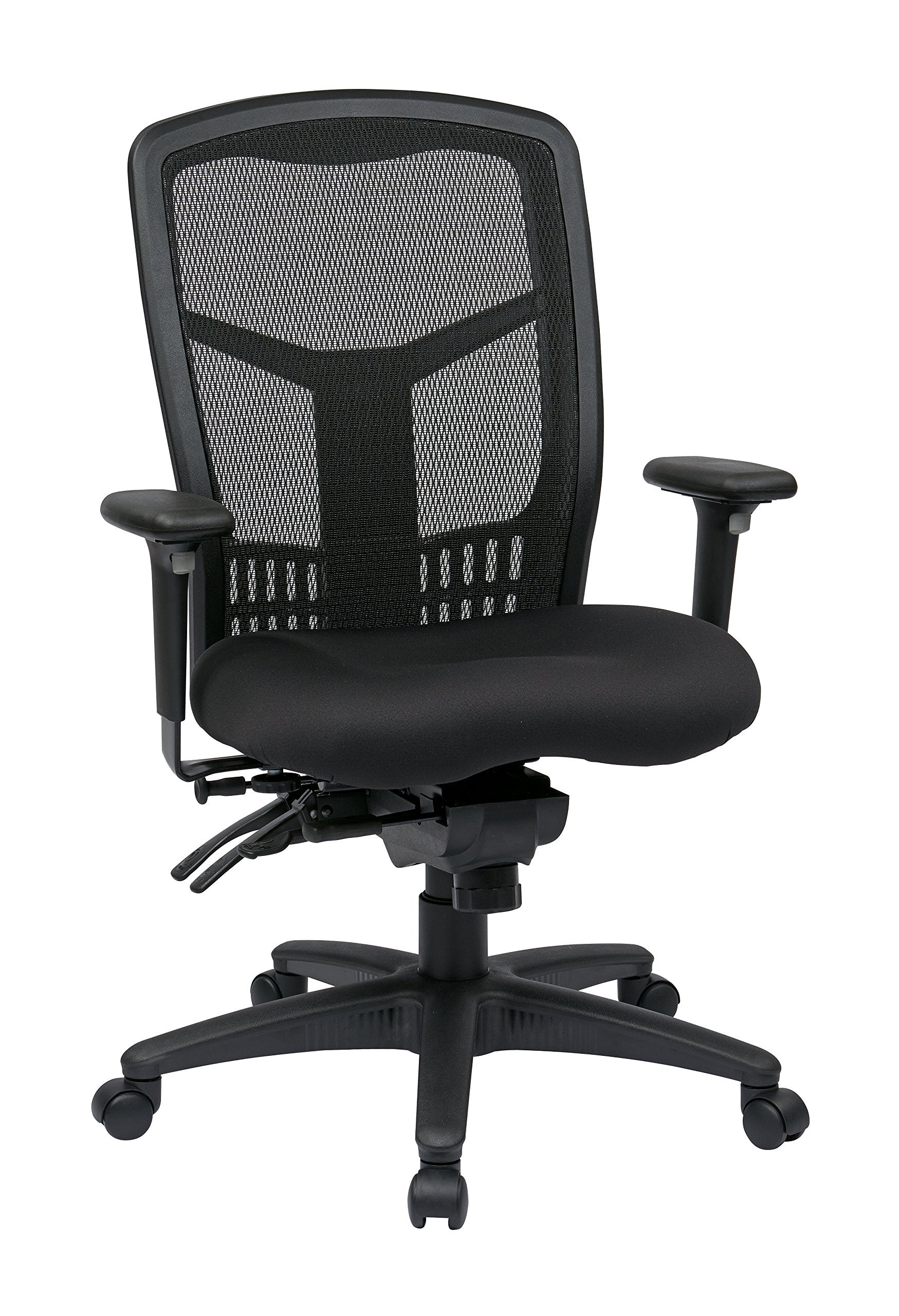 Office Star ProGrid Breathable Mesh Managers Office Chair with Adjustable Seat Height, Multi-Function Tilt Control and Seat Sli