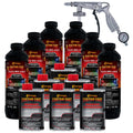 Custom Coat Tintable Base Only 1.5 Gallon (6 Quart) Urethane Spray-On Truck Bed Liner Kit With Spray Gun And Regulator - Easy 3
