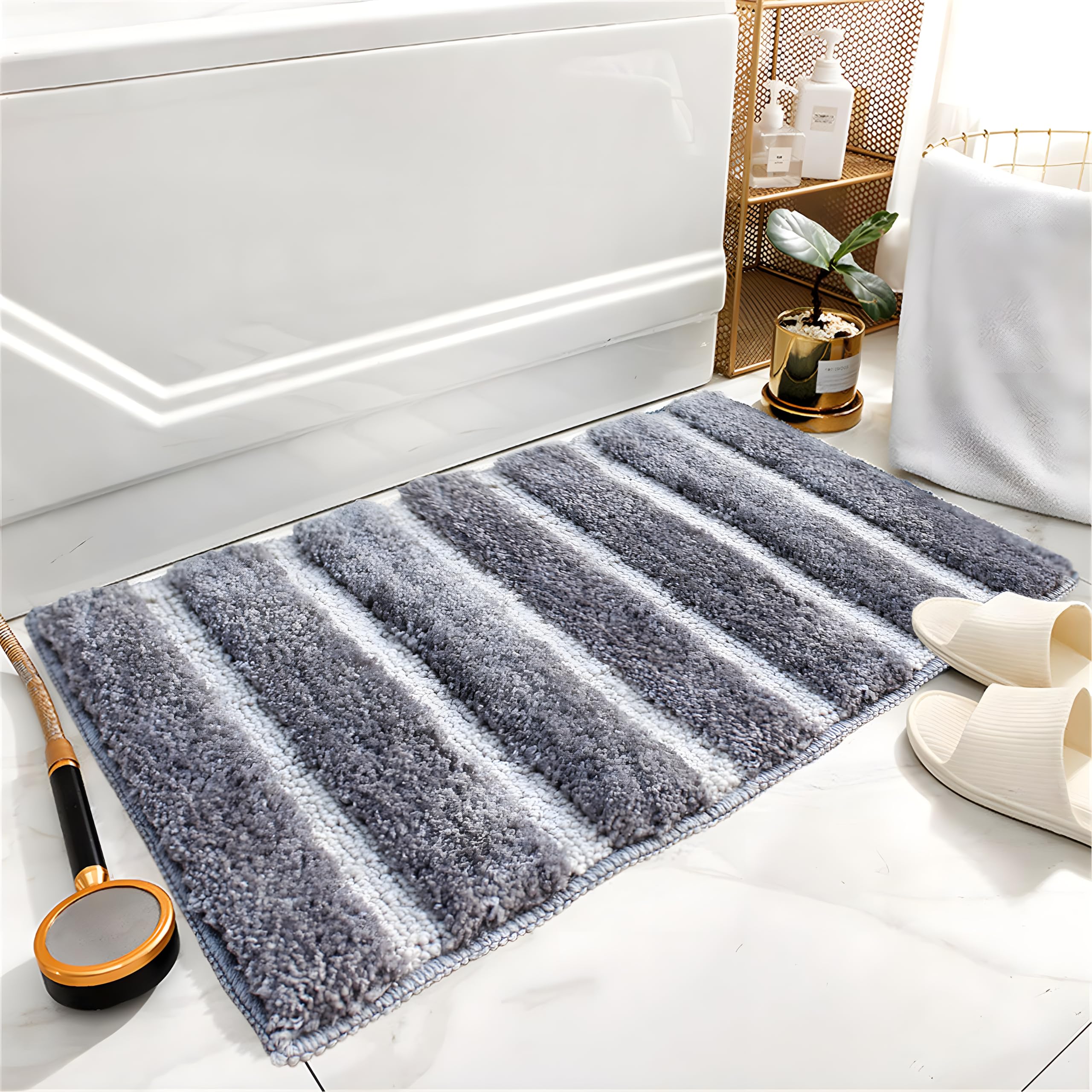 Luxe Home Bath Mat Super Soft Microfiber Non Slip Mexico Bathroom mats Water soak Washable Doormat for Home, Bedroom, Living Roo