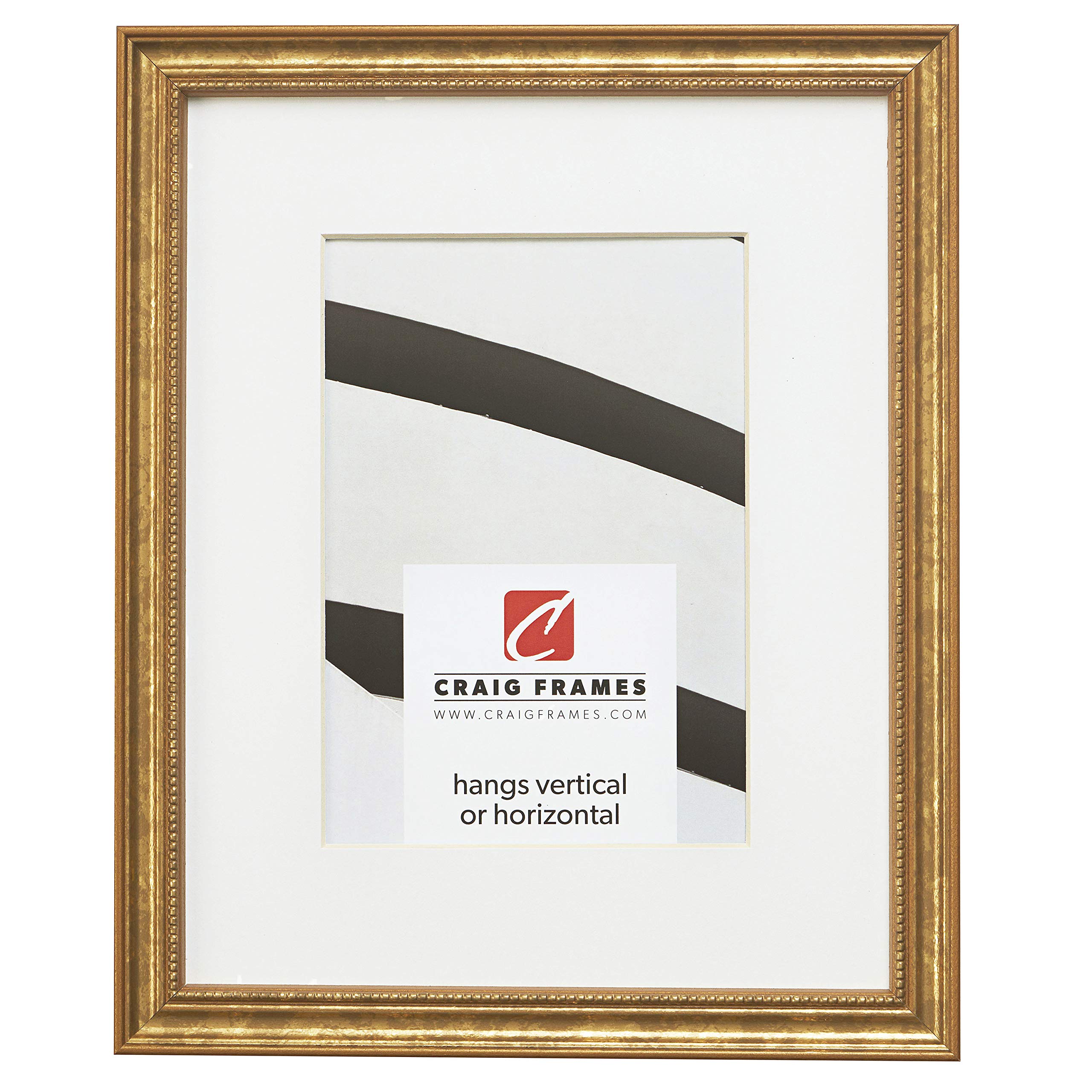 Craig Frames 314GD 20 x 26 Inch Ornate Gold Picture Frame Matted to Display a 16 x 22 Inch Photo