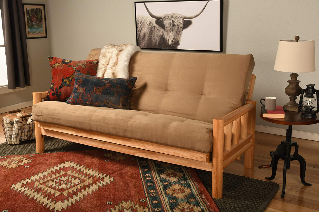 Kodiak Futons Lodge Futon, Suede Peat