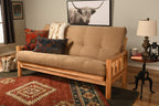 Kodiak Futons Lodge Futon, Suede Peat