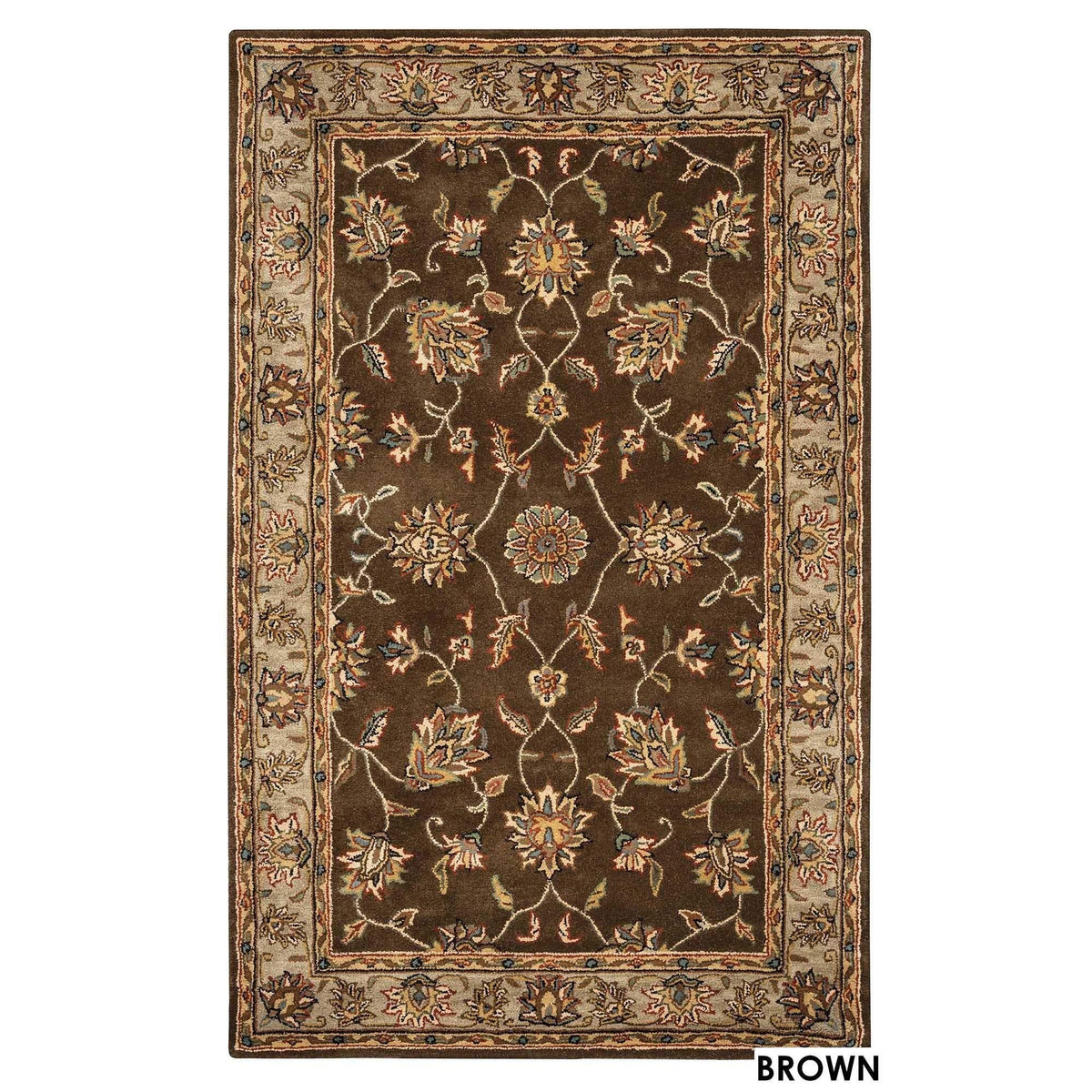 Rizzy Home Alora Decor Sareena 8' X 10' Border Brown/Dk Taupe/Sage/Blue/Rust/Tan Area Rug