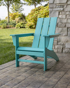 Polywood Ad420Li Modern Adirondack Chair, Lime
