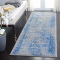 SAFAVIEH Adirondack Collection Runner Rug - 26 x 10, Grey & Blue, Oriental Distressed Design, Non-Shedding & Easy Care, Ideal 