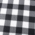 Exq Home Quilt Set Full/Queen Size 3 Piece,Lightweight Microfiber Coverlet Modern Style Black And White Squares Pattern Bedsprea