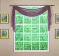 Today'S Curtain Emelia Original Voile Scarf 144', Amethyst, 45' W X 144' L