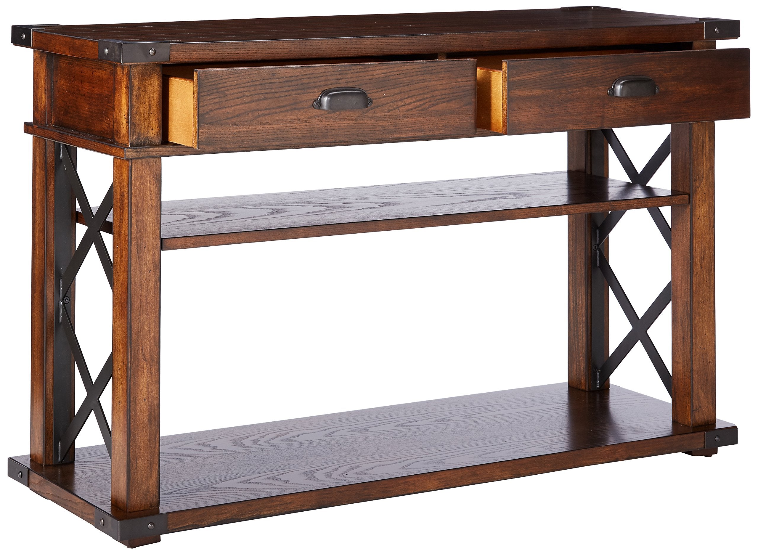 Progressive Furniture Landmark Sofa/Console Table, 48&quot; X 16&quot; X 30&quot;, Vintage Ash