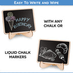 20+1 Pcs Wood Mini Chalkboard Sign With Easel Stand Special Event Decorations, Table Numbers Plants, Weddings Place & Birthday P