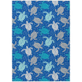 Addison Rugs Surfside Asr43 Blue 8' X 10' Indoor Outdoor Rug, Easy Clean, Machine Washable, Non Shedding, Bedroom, Living Room, Dining Room, Kitchen, Patio Rug