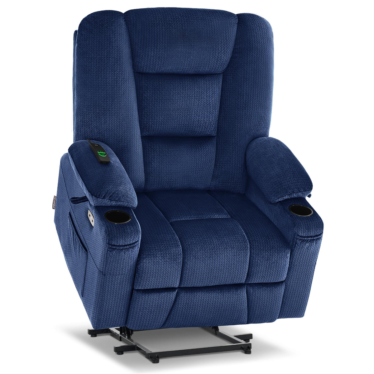 Mcombo Large Power Lift Recliner Chair With Massage And Heat For Big And Tall Elderly People, Cup Holders, Usb Ports, Side Pocke