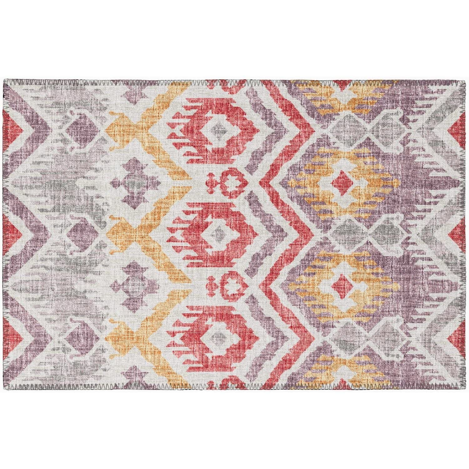 Sedona Sn2 Purple Bohemian Rug Rectangle 8' X 10'