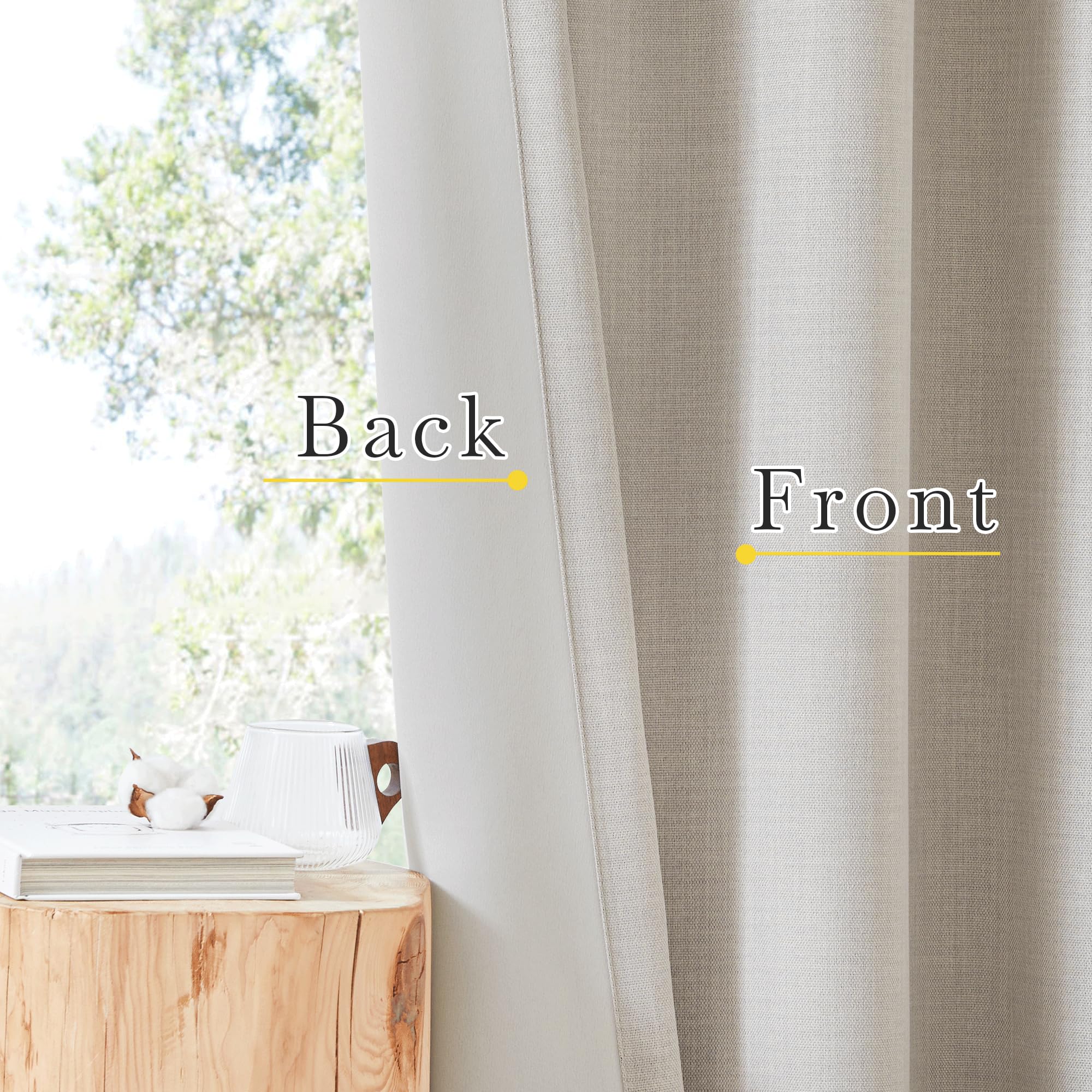 Nicetown Blackout Curtains For Bedroom, Pair Of Energy Smart & Noise Blocking Out Full Shade Curtain Panels, Thermal Insulated G