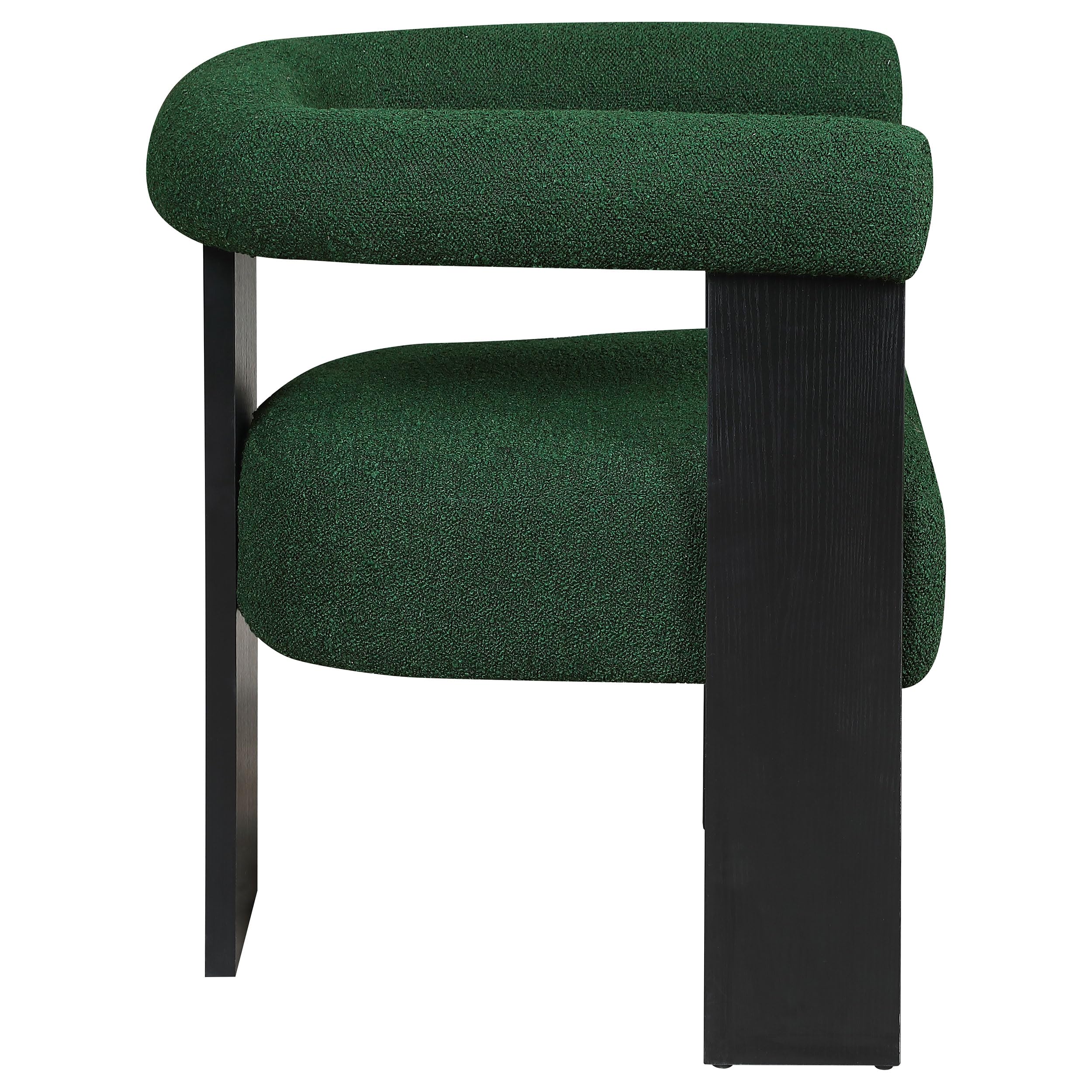 Coaster Home Furnishings Ramona Boucle Upholstered Accent Side Chair Green and Black