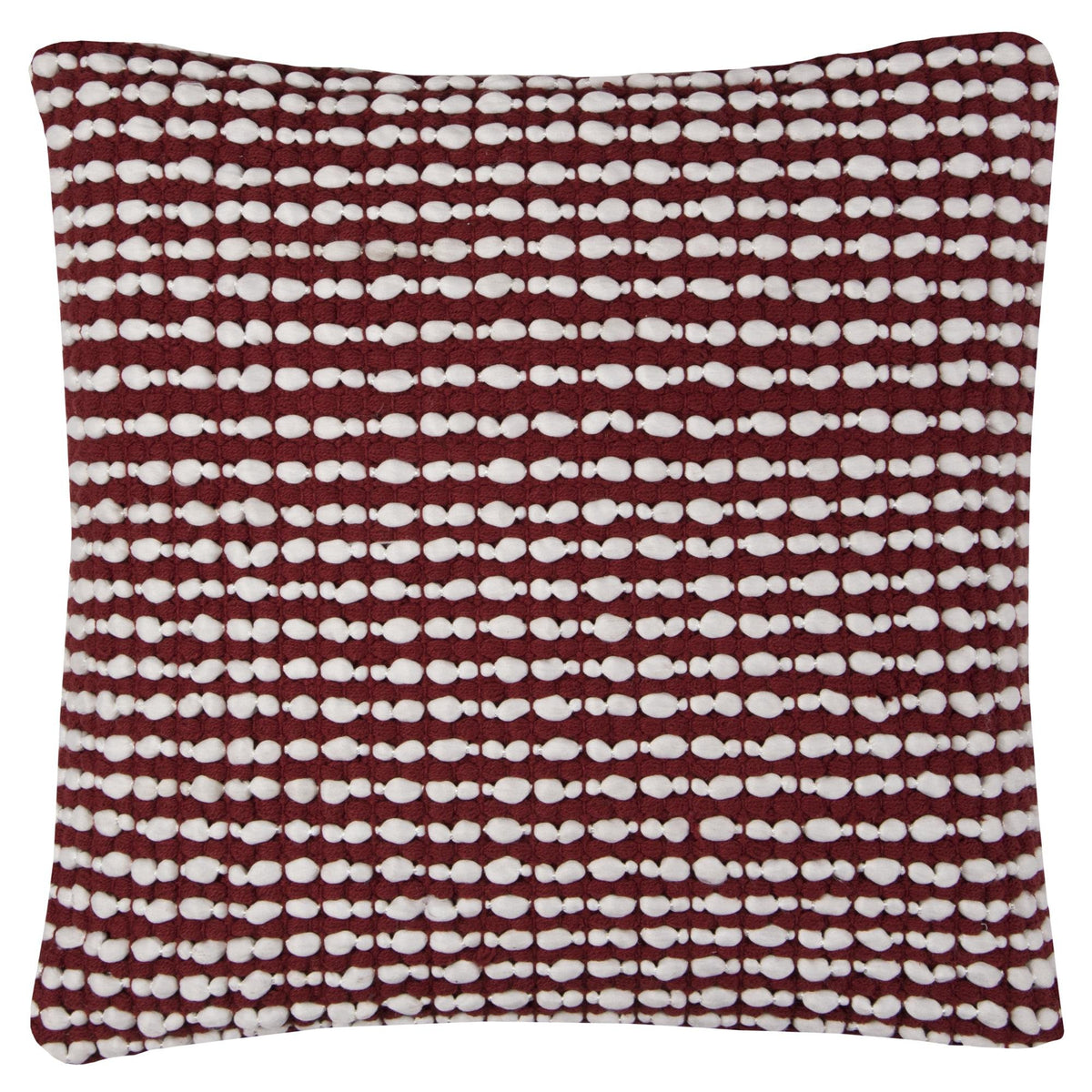 Rizzy Home | T10821 | 20&quot;x20&quot; Red/White/ Decorative Pillow | Down Fill