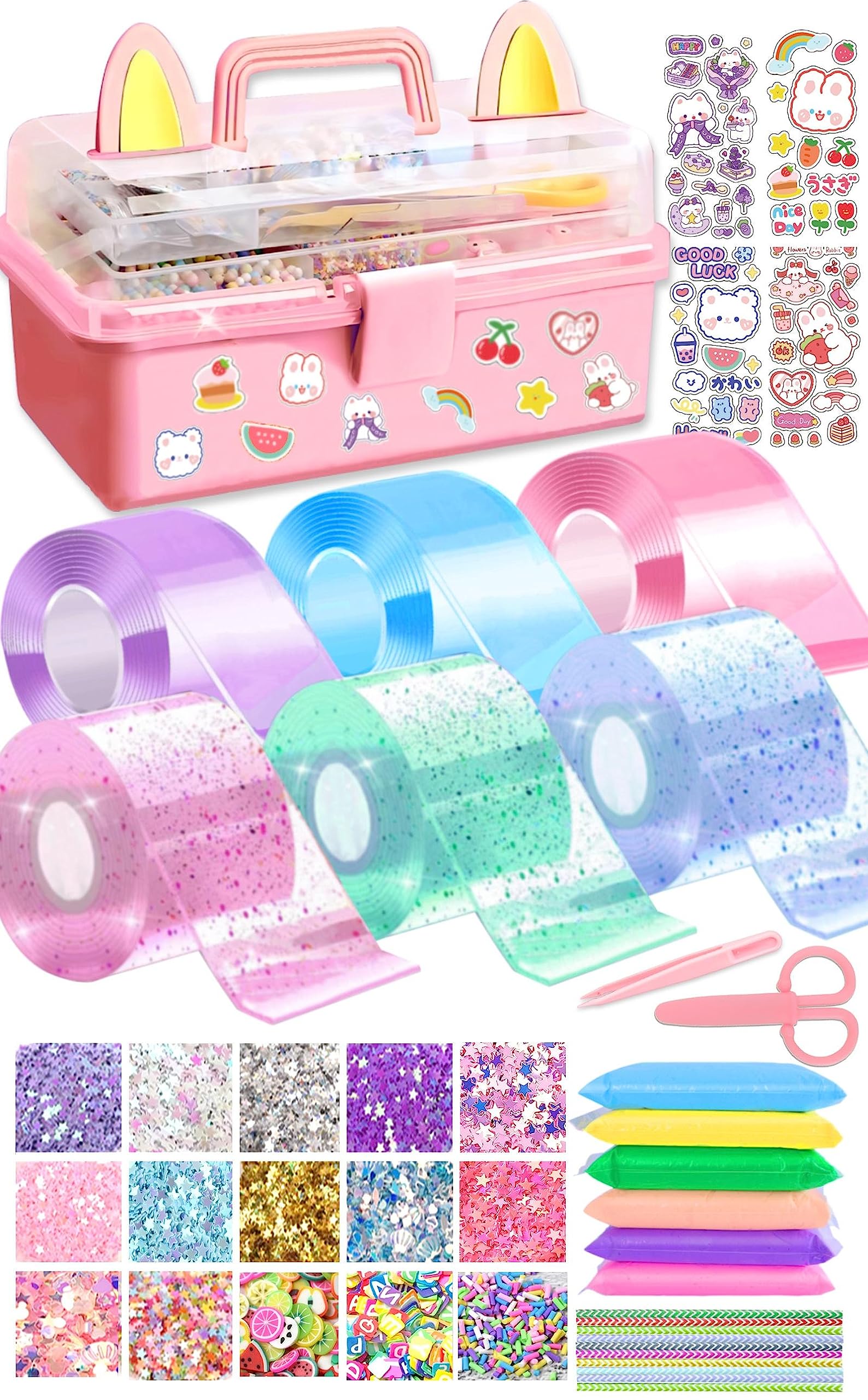 6 Pcs Nano Tape Bubble Kit For Kids With Step-By-Step Video Tutorials, Nano Tape Bubbles