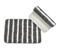 Shinzo Polyester Stripe Super Soft Micofiber Antiskid Modern Bath Mat Suitable for Home Bathroom Kitchen Living Indoor Outdoor i