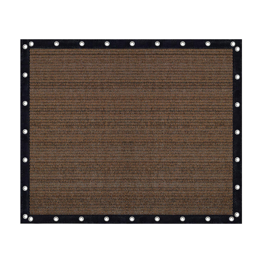 Vicllax Shade Fabric Sun Shade Cloth Privacy Screen With Grommets For Patio Garden Pergola Cover Canopy 10X12 Ft, Mocha