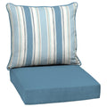 Arden Selections Outdoor Deep Seat Set, 24 X 24, Water Repellent, Fade Resistant, Deep Seat Bottom And Back Cushion 24 X 24, Fre