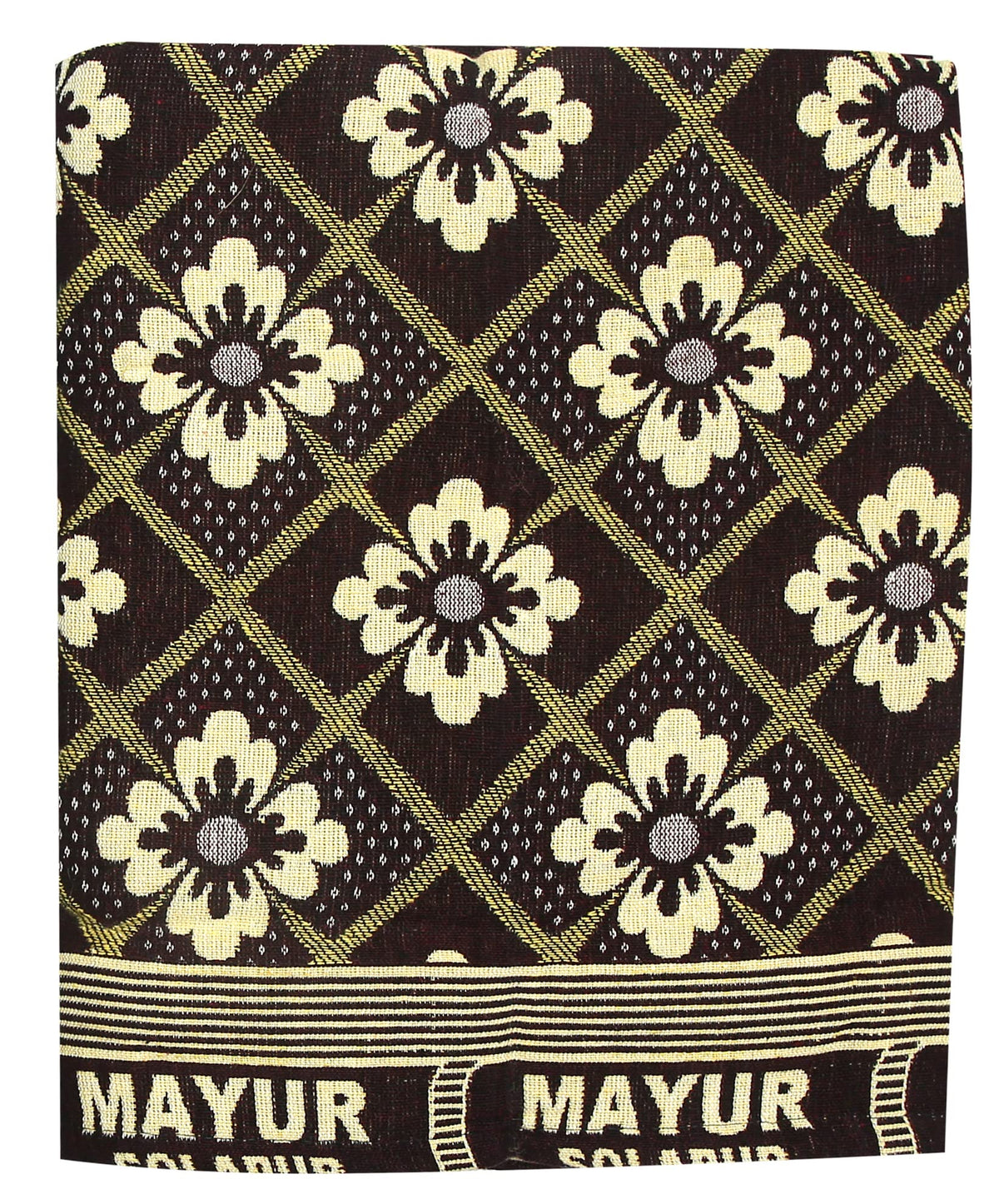 SAAGAR TEX ST Cotton Single Bed Blanket (60x90)  Multicolor Solapur Chaddar | Winter & AC Blanket | Lightweight Summer Single