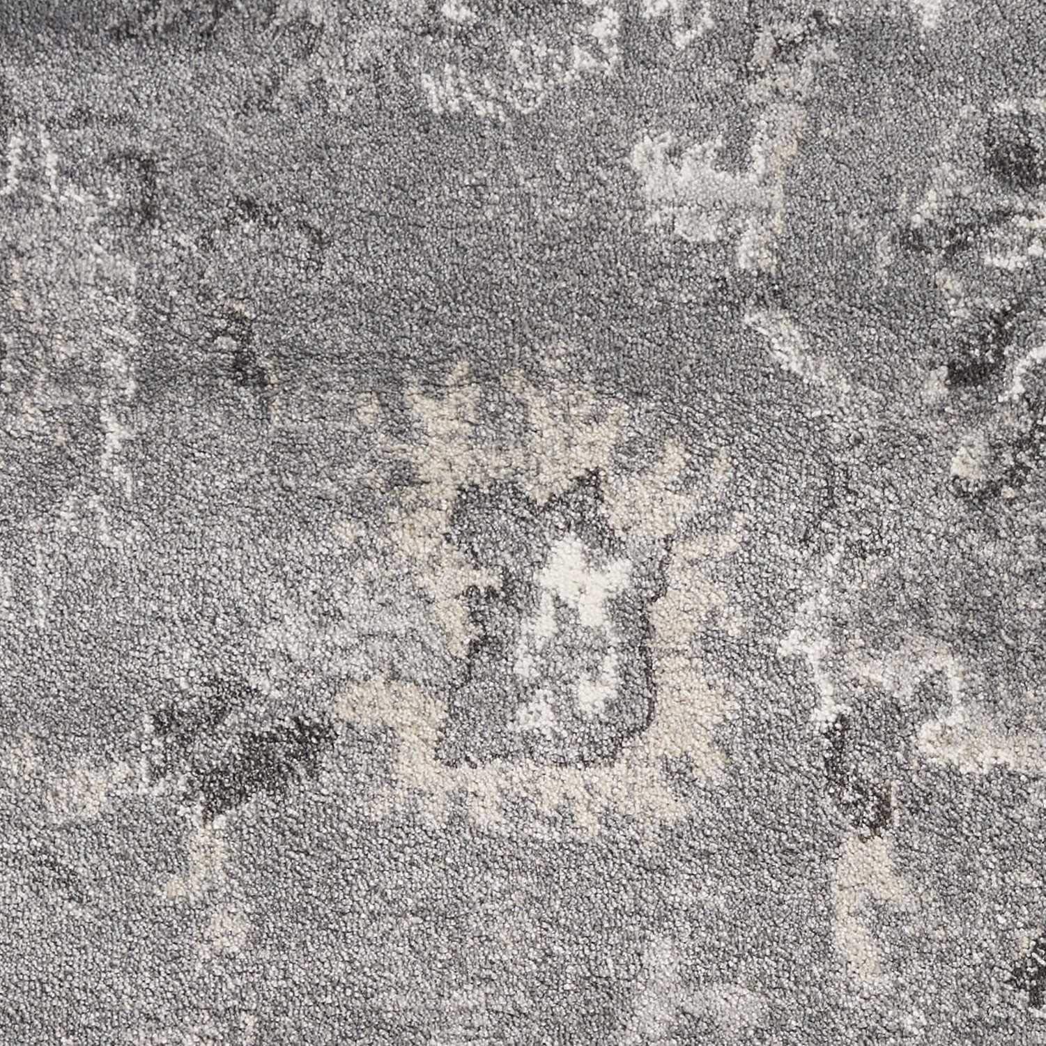 HomeRoots Decor 8'10-inch x 13' Polypropylene Grey Area Rug