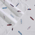 Nautica - Twin Sheets, Cotton Percale Bedding Set, Casual Home Decor (High Surf Navy, Twin)