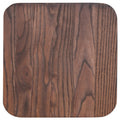 Flash Furniture Rustic Walnut Wood Seat For Colorful Metal Barstools