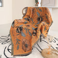 Shesyuki Boho Throw Blanket Reversible Cotton Bohemian Tapestry Hippie Room Decor Double Sided (Boho Bee Yelow 50'X60')