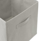 Casafield Set Of 6 Collapsible Fabric Cube Storage Bins, Light Gray - 13'' Foldable Cloth Baskets For Shelves, Cubby Organizers